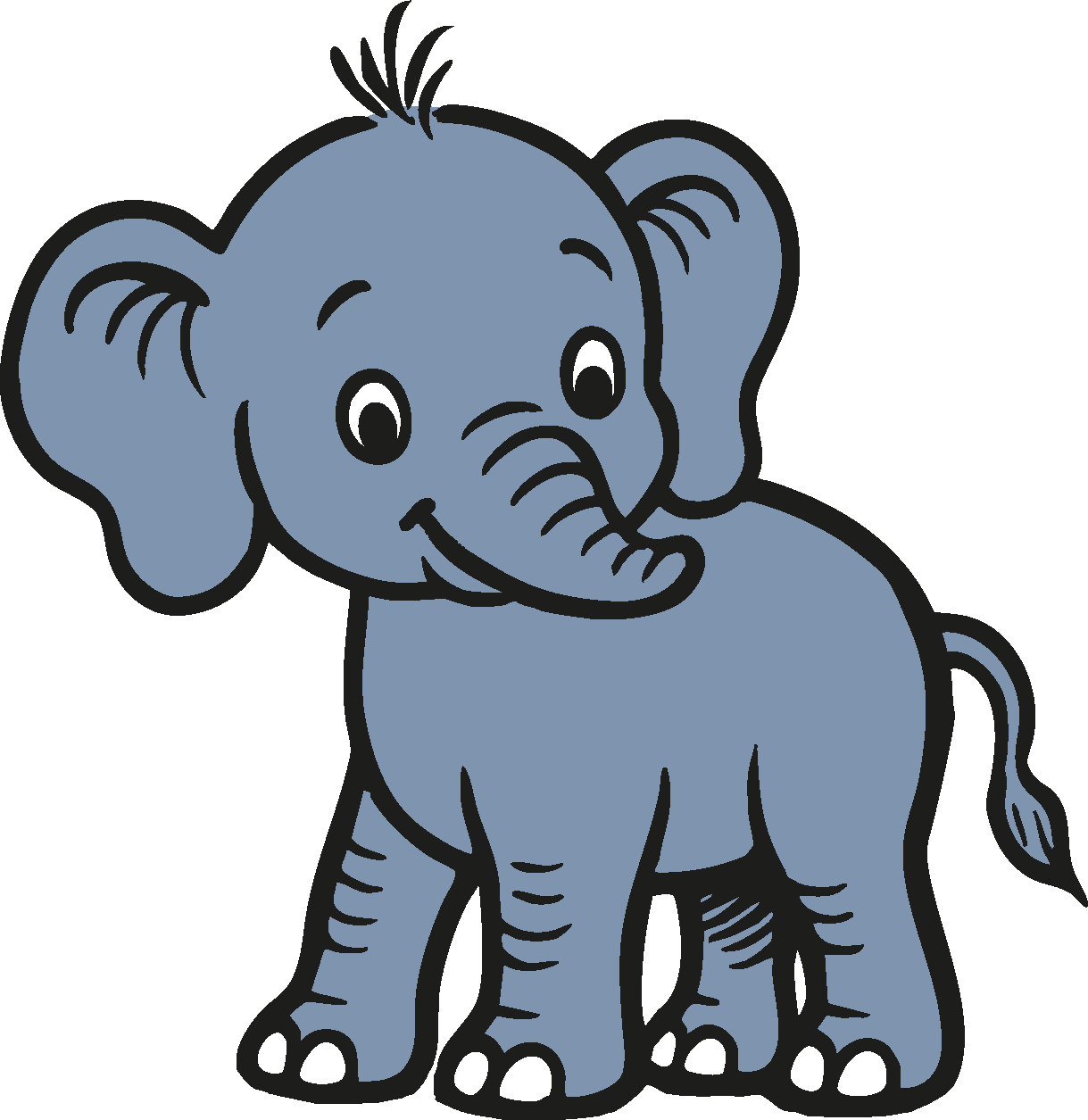 kleiner Elefant Illustration Kleiner Elefant