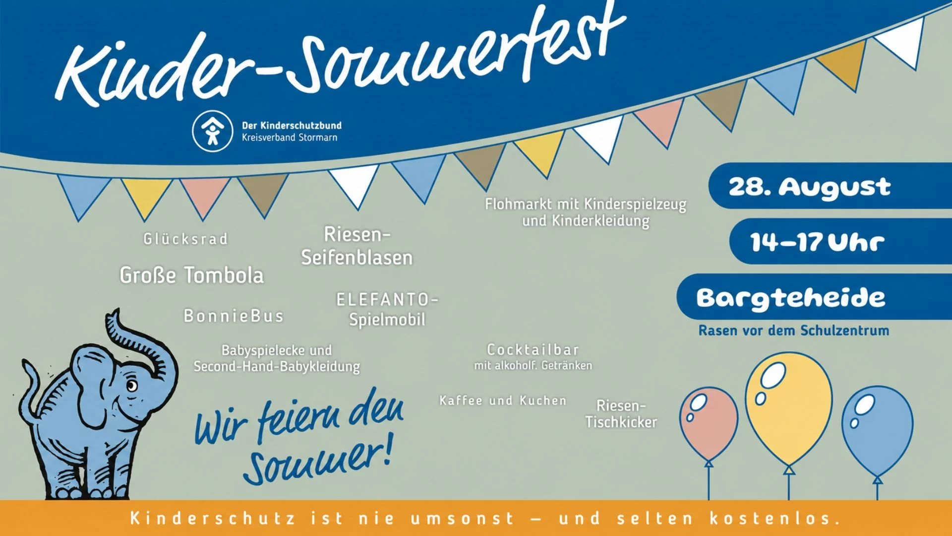 Buntes Kinder-Sommerfest 28. August